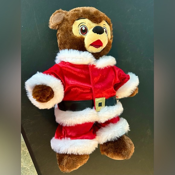 Build a bear with Santa clause outfit plush toy lot of 3 pieces Christmas - Picture 3 of 11